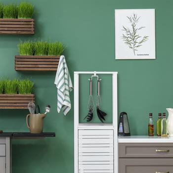 Preview: Metal cabinet insert to hang, with 8 hooks, 6,5 x 10 x 18 cm