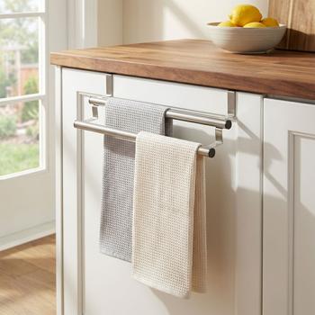 Portasciugamani, acciaio inox, estensibile circa 25 - 40 x 13,5 x 12 cm