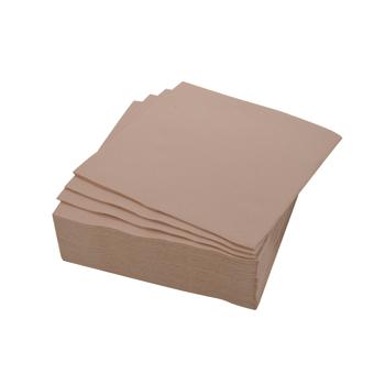 set di 40 tovaglioli di carta comune, a 2 veli, marrone, 38 x 38 cm