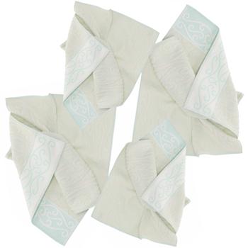 Preview: set of 4 towels 100% cotton, hand and guest towel, green, 60 x 100, 40 x 60 cm