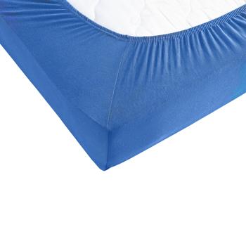 Preview: Drap-housse de qualité en jersey pour lit d‘enfant, 100% coton, royal, 60 x 120 - 70 x 140 cm