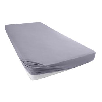 Preview: Drap-housse de qualité en jersey pour lit d‘enfant, 100% coton, gris, 60 x 120 - 70 x 140 cm