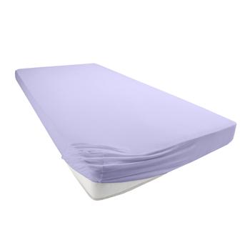 Preview: Drap-housse de qualité en jersey pour lit d‘enfant, 100% coton, lilas, 60 x 120 - 70 x 140 cm