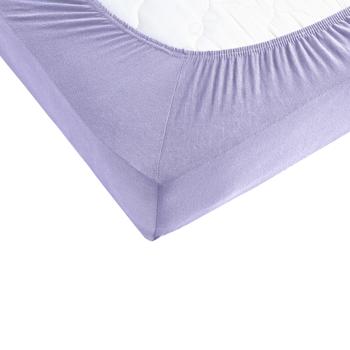 Preview: Drap-housse de qualité en jersey pour lit d‘enfant, 100% coton, lilas, 60 x 120 - 70 x 140 cm