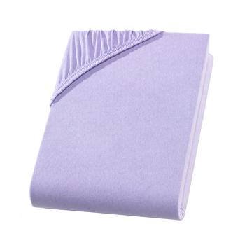 Preview: Drap-housse de qualité en jersey pour lit d‘enfant, 100% coton, lilas, 60 x 120 - 70 x 140 cm
