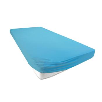 Preview: Drap-housse de qualité en jersey pour lit d‘enfant, 100% coton, turquoise, 60 x 120 - 70 x 140 cm