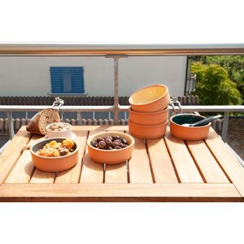 Preview: Tapas bowls 6-piece set made of terracotta, tapas set in 3 colors, each 12 x 12 x 4 cm