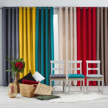 Preview: 2-piece set of quilted chair cushions made of polyester, seat cushions with ties, khaki, 40 x 40 cm