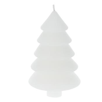 Preview: Set di 2 candele decorative per albero di Natale, candele d‘atmosfera con stoppino, bianco, h 12 cm