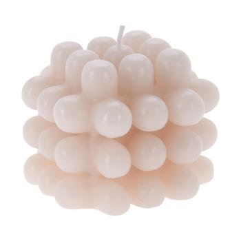 Candela Bubble, rosé, candela decorativa, 8 x 8 x 6,5 cm