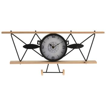 Airplane clock, wall clock, 55 x 25 cm