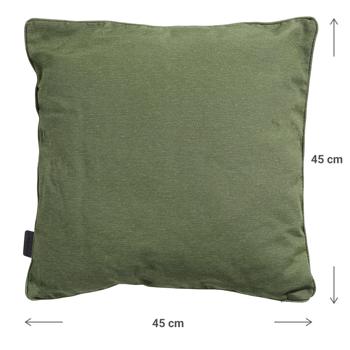 Preview: Deko-Kissen Outdoor - Grünes Outdoorkissen 45x45x10cm - UV-Schutz - 70% recycelt - Langlebig & Strapazierfähig - Loungekissen Made in Europe