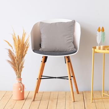 Preview: Outdoor decorative cushion, comfortable outdoor cushion, taupe, 45 x 45 x 10 cm