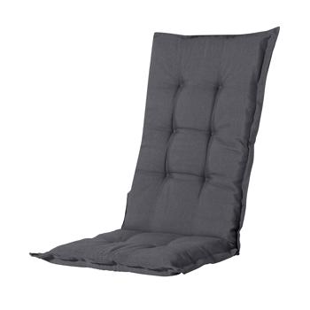 Preview: 4-piece comfortable high-back cushion: soft garden chair cushion, gray, 123x50cm, UV protection-Comfortable seating & durable quality for your garden furniture