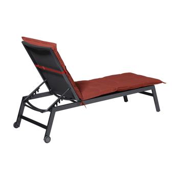 Preview: 2 Coussins de Bain de Soleil Moelleux et Confortables - Terra Cotta - 200x65 cm - Protection UV - Fabriqués en Europe