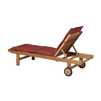 Preview: 2 Coussins de Bain de Soleil Moelleux et Confortables - Terra Cotta - 200x65 cm - Protection UV - Fabriqués en Europe