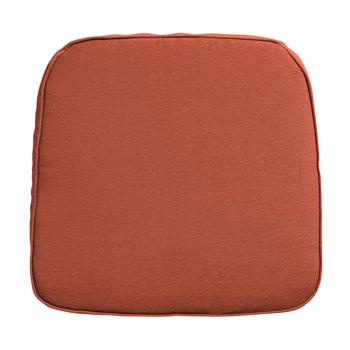 Preview: Outdoor chair cushions, set of 2, comfortable seat cushions, terracotta, 48 x 48 cm