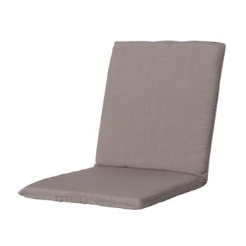 Preview: Low back chair cushion set of 2, soft and comfortable garden chair cushions, taupe, 97 x 49 cm