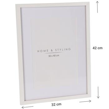 Preview: Cornice, bianca, 32 x 42 cm