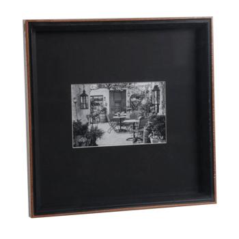 Cornice, nero-marrone, 27 x 27 cm