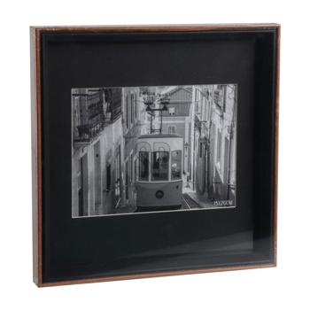 Preview: Cornice, nero-marrone, 27 x 27 cm