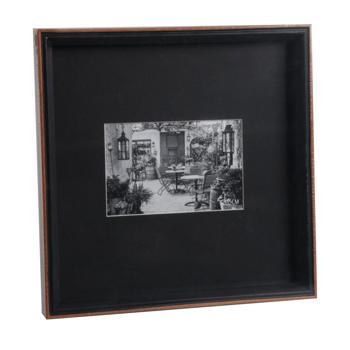 Preview: Cornice, nero-marrone, 27 x 27 cm