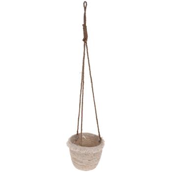 Preview: 2-piece set of hanging flower pots, seagrass
