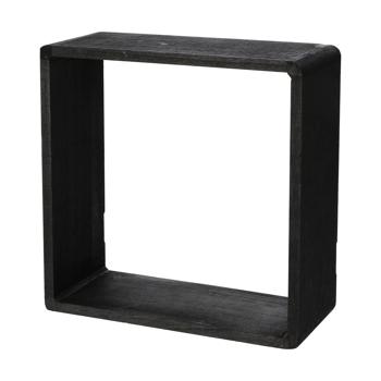 Preview: Set di 3 mensole sospese, nero, quadrato, cubo per mensole