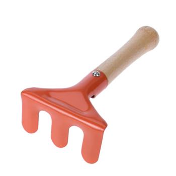 Preview: Gartenwerkzeug-Set für Kinder – Robustes 3er-Set für Garten & Sandkasten – Harke-Schippe-Schaufel aus Metall/Holz, rot-grün-blau – Langlebig & sicher