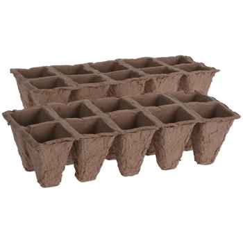 Preview: Kit de culture de plantes tout-en-un 68 pièces - Mini-serre pour semis, herbes & légumes, pots biodégradables - Outils, gants & étiquettes inclus