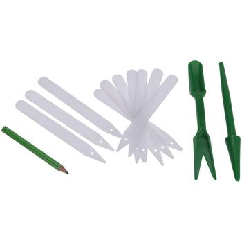 Preview: Kit de culture de plantes tout-en-un 68 pièces - Mini-serre pour semis, herbes & légumes, pots biodégradables - Outils, gants & étiquettes inclus