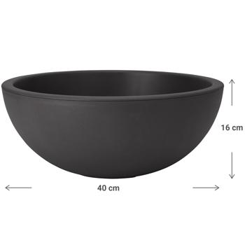 Preview: set of 2 plant bowls, anthracite, flower pot, Ø 40 cm
