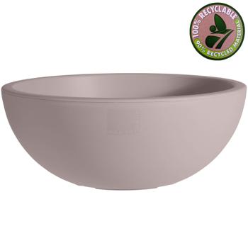 Preview: set of 2 plant bowls brown-grey, flower pot, Ø 40 cm