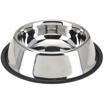 Stainless steel dog bowl Ø 25.5 cm – Non-slip food bowl for dogs and cats – Scratch-resistant, durable & hygienic – Bacteria-resistant for healthy food