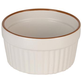 Preview: 8er-Set Souffléförmchen beige 200ml aus Porzellan - Backförmchen für Küchlein, Desserts & Aufläufe - Spülmaschinenfest & Mikrowellengeeignet