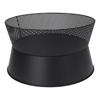 Preview: Robusto focolare in acciaio, 57 x 31,5 cm, con elegante griglia - Sicuro focolare per un‘atmosfera da falò in giardino