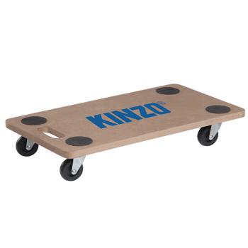 Wooden furniture dolly, rolling board with four 360-degree castors for loads up to 200 kg