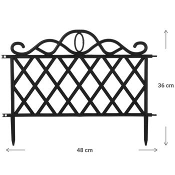 Preview: Bed edging for elegant edging of garden beds, L 48 x H 36 cm