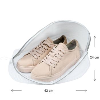 Preview: Laundry net for shoes, wash bag with zipper, 42 x 24 cm