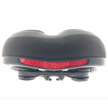 Preview: Bike saddle with suspension, bicycle saddle, black, 26 x 20.5 cm