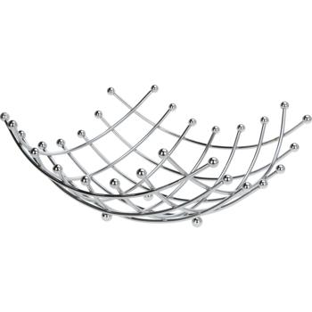 Metal fruit basket in lattice look, Ø 31 x H 14 m