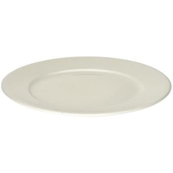 Flat porcelain plate, white, Ø 20.5 cm