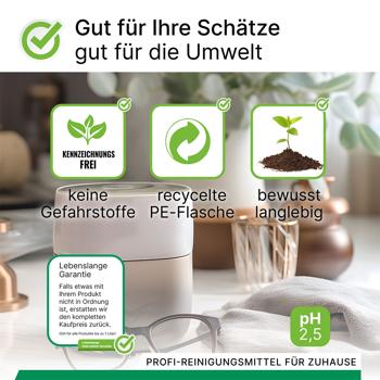 Preview: Hocheffektives Ultraschallreiniger Konzentrat, vegan, nachhaltig und kennzeichnungsfrei, 1 Liter, biologisch abbaubar Preview: Hocheffektives Ultraschallreiniger Konzentrat, vegan, nachhaltig und kennzeichnungsfrei, 1 Liter, biologisch abbaubar