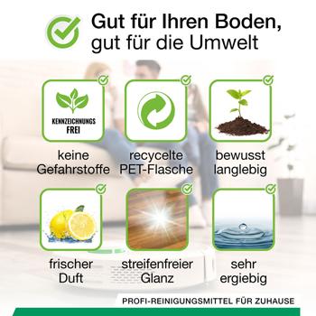 Preview: 2er Spar Set Effektives Bodenreiniger Konzentrat für Wischroboter, Orangenduft, vegan, 1 L, biologisch abbaubar, schnell trocknend Preview: 2er Spar Set Effektives Bodenreiniger Konzentrat für Wischroboter, Orangenduft, vegan, 1 L, biologisch abbaubar, schnell trocknend