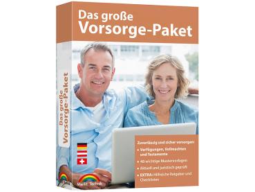 Preview: Vorsorge-Paket 2021 - Mustervorlagen für Verfügungen, Vollmachten, Testamente - Rechtssicher in DE AT CH - Inkl. E-Book & 140 Excel-Checklisten