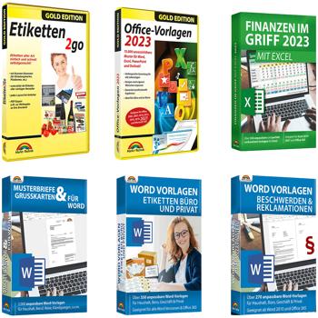 Preview: Office-Paket 3.0 - 18.000+ Vorlagen & 8 E-Books - Word Excel Powerpoint - Softmaker Office NX Home - Windows 7+, MS Office 2003+