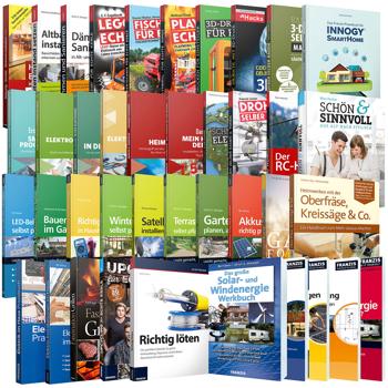 Preview: Franzis Heimwerker-Paket 5.0 - 40 E-Books auf 6.800 Seiten - Haus & Garten Projekte - Wissen für Renovieren, Reparieren & Automatisieren - DVD-ROM Windows 7/8/10/11