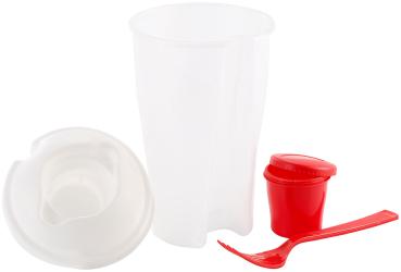 Tazza per insalata con contenitore per il condimento e forchetta, ideale anche per la frutta