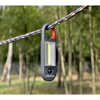 Preview: Lampe de travail LED COB AL-325 4W Pearl - Lampe de poche magnétique et mousqueton - Éclairage ultra-lumineux 250/70 lm - Autonomie 12h