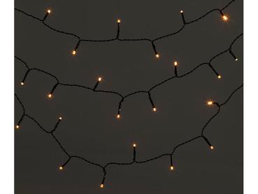 Preview: LED-Lichterkette 50 LEDs warmweiss - Flexible Outdoor/Indoor Batterie Lichterkette mit Timer (6h/18h) - 5m lang, IP44 spritzwassergeschützt, Deko